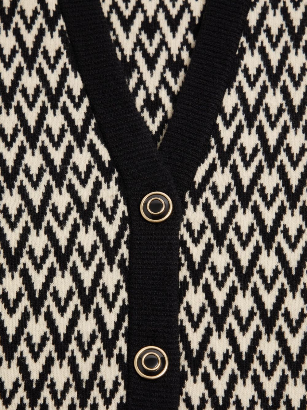 monogram-pattern knit cardigan - 7