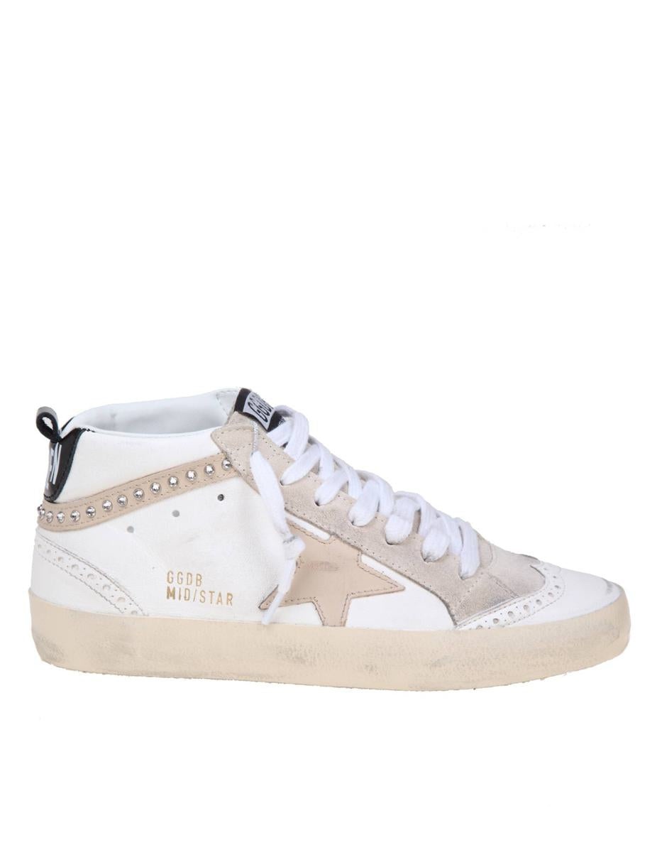 GOLDEN GOOSE LEATHER AND SUEDE SNEAKERS - 1