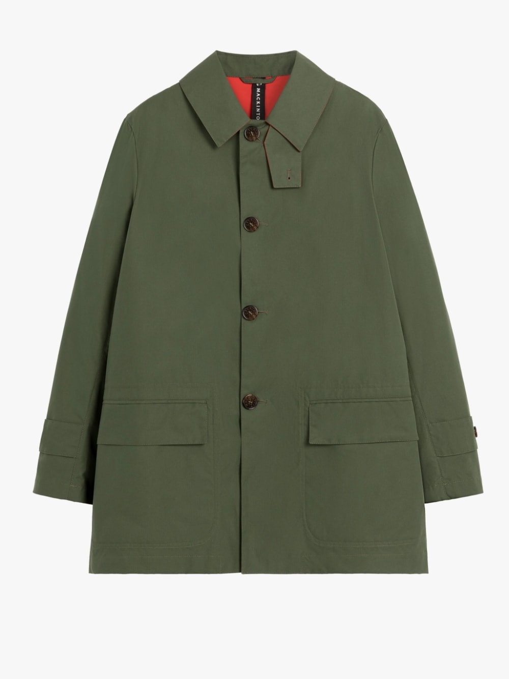 TORRENT RACING GREEN DRY WAXED COTTON RAINCOAT - 1
