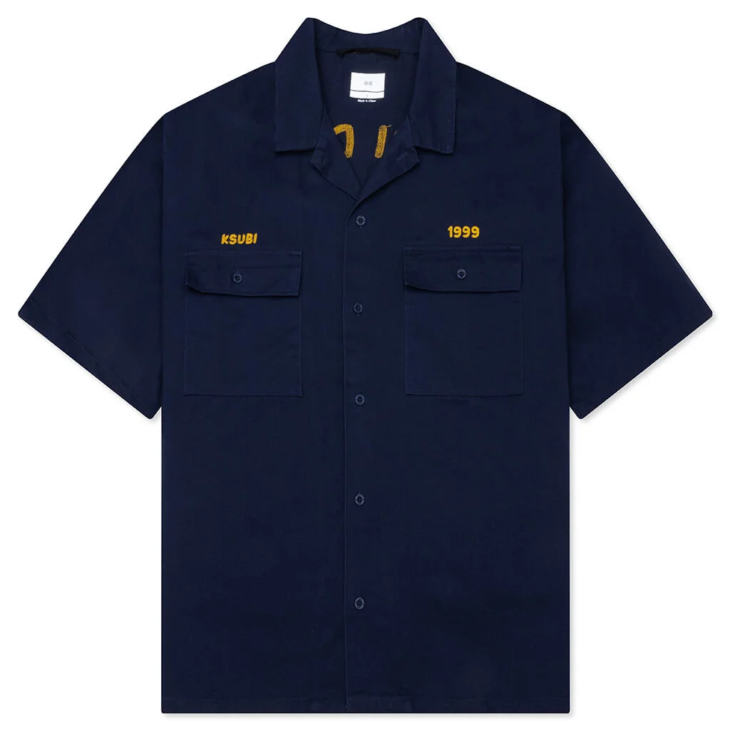 MEKANIK BOILER S/S SHIRT - INK BLUE - 1