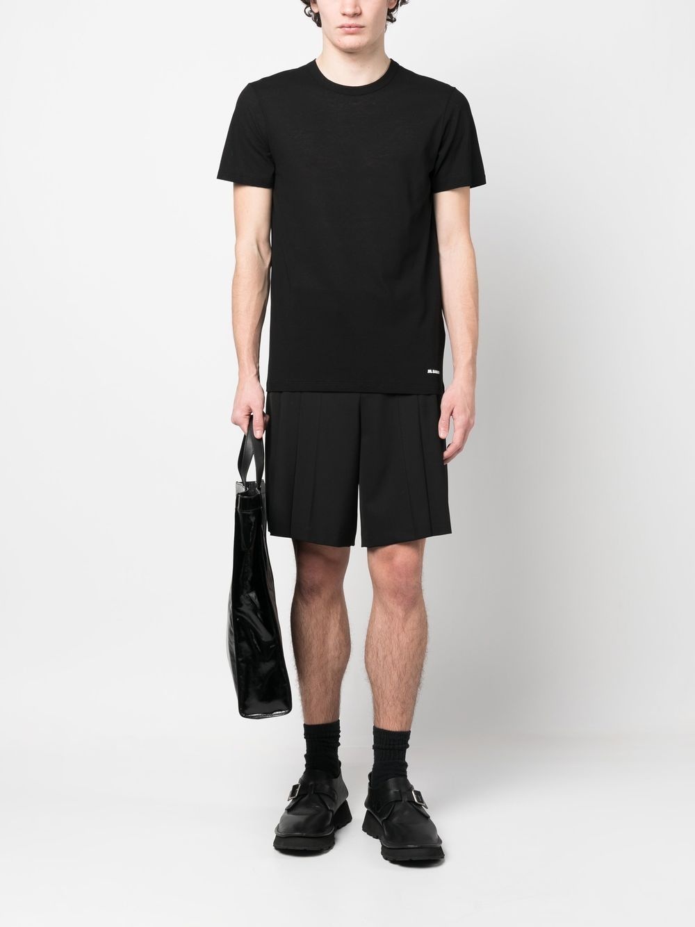 plain cotton T-shirt - 2