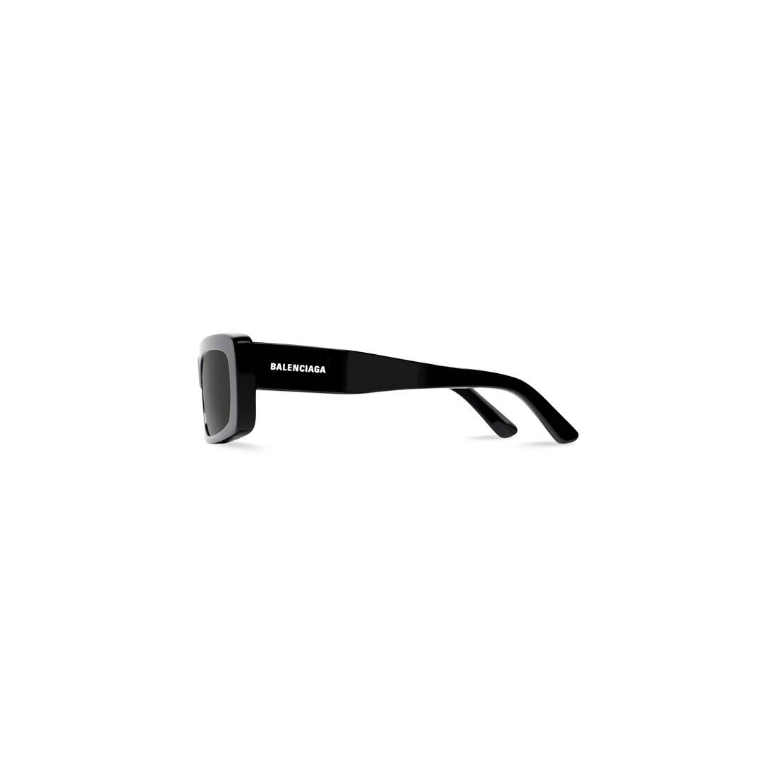 Oversize Rectangle Sunglasses  in Black - 3