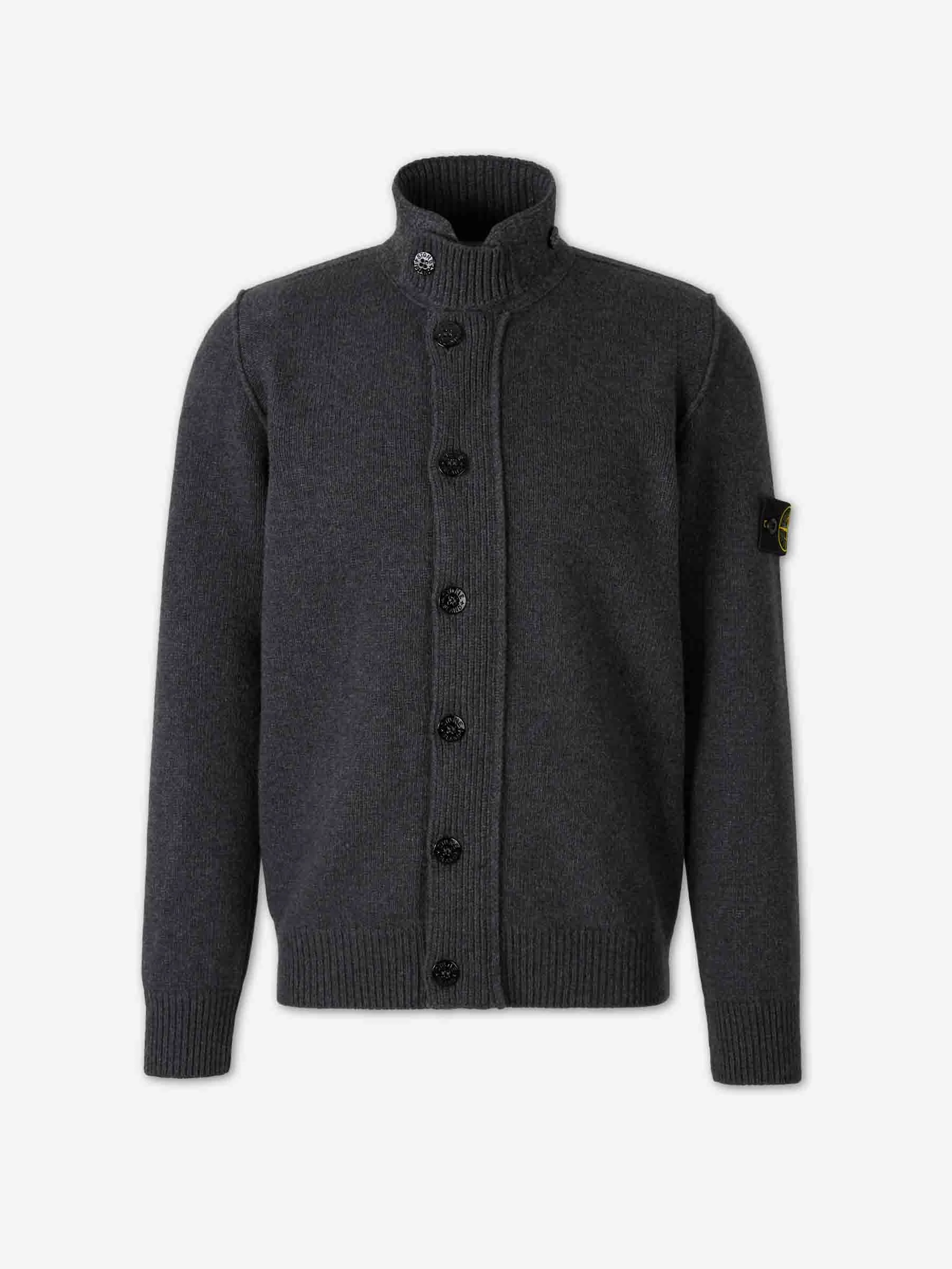 HIGH NECK CARDIGAN - 1