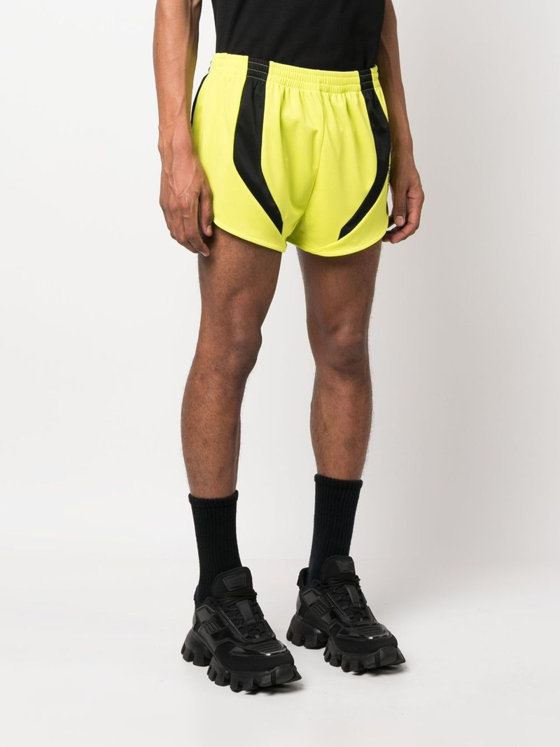 Football contrasting-panels track shorts 4