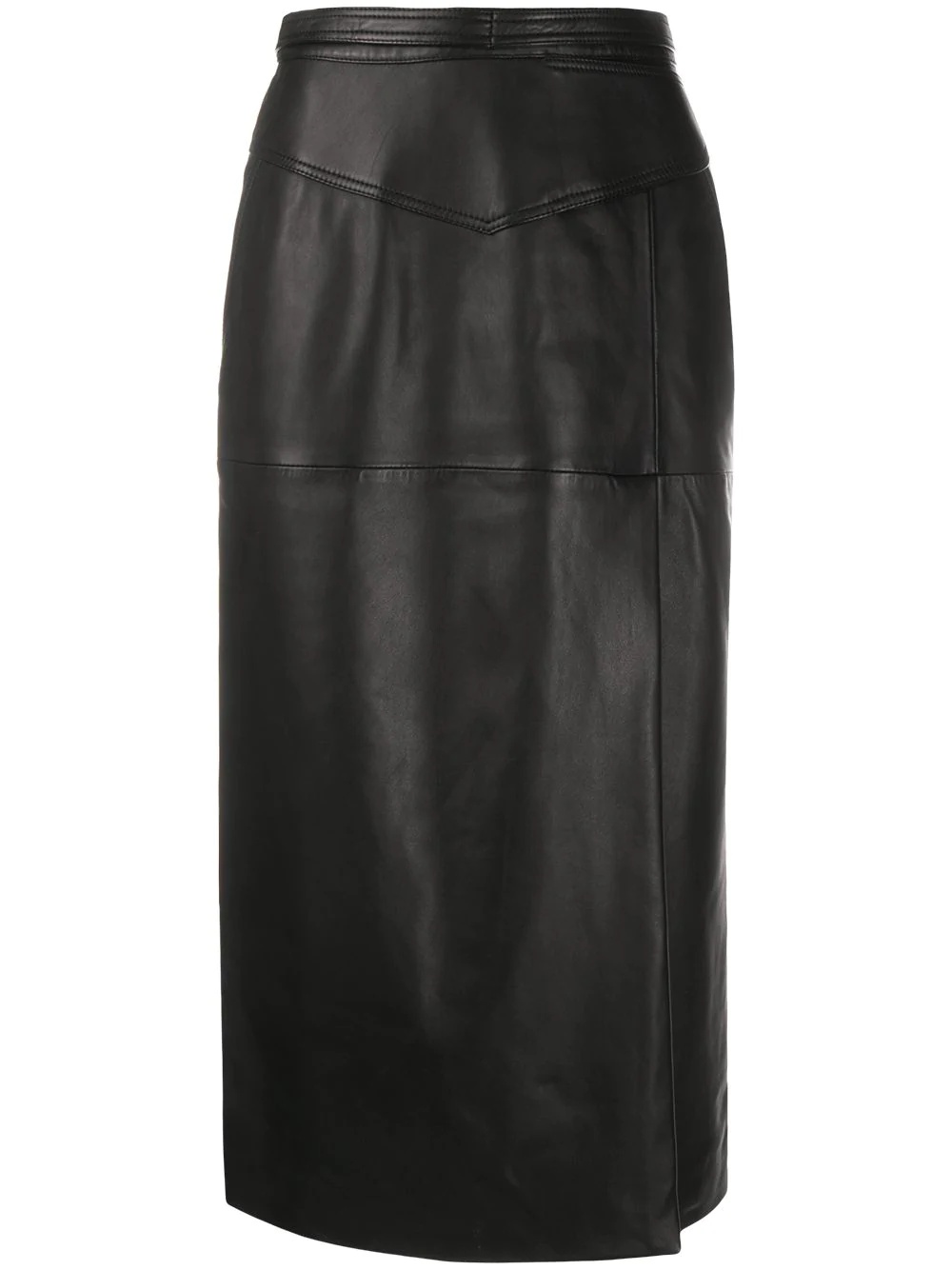 leather pencil skirt - 1