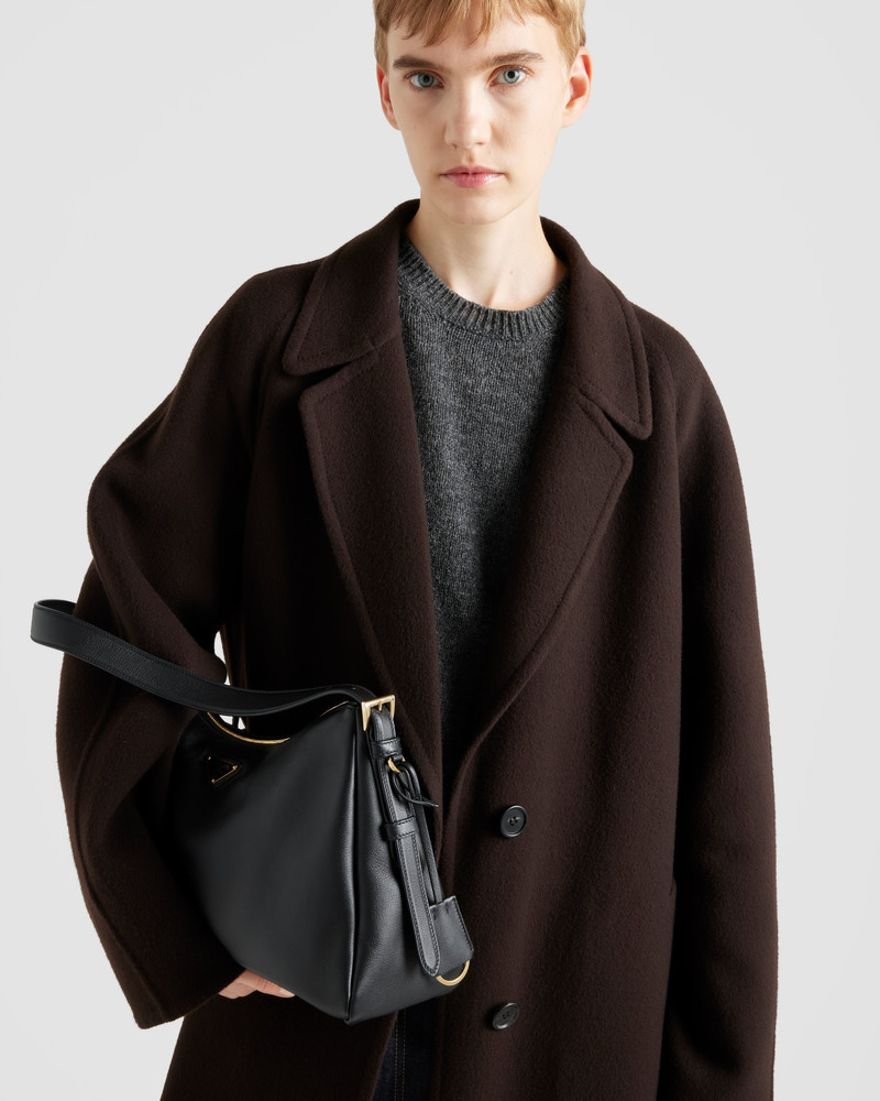 Single-breasted cashgora coat 3