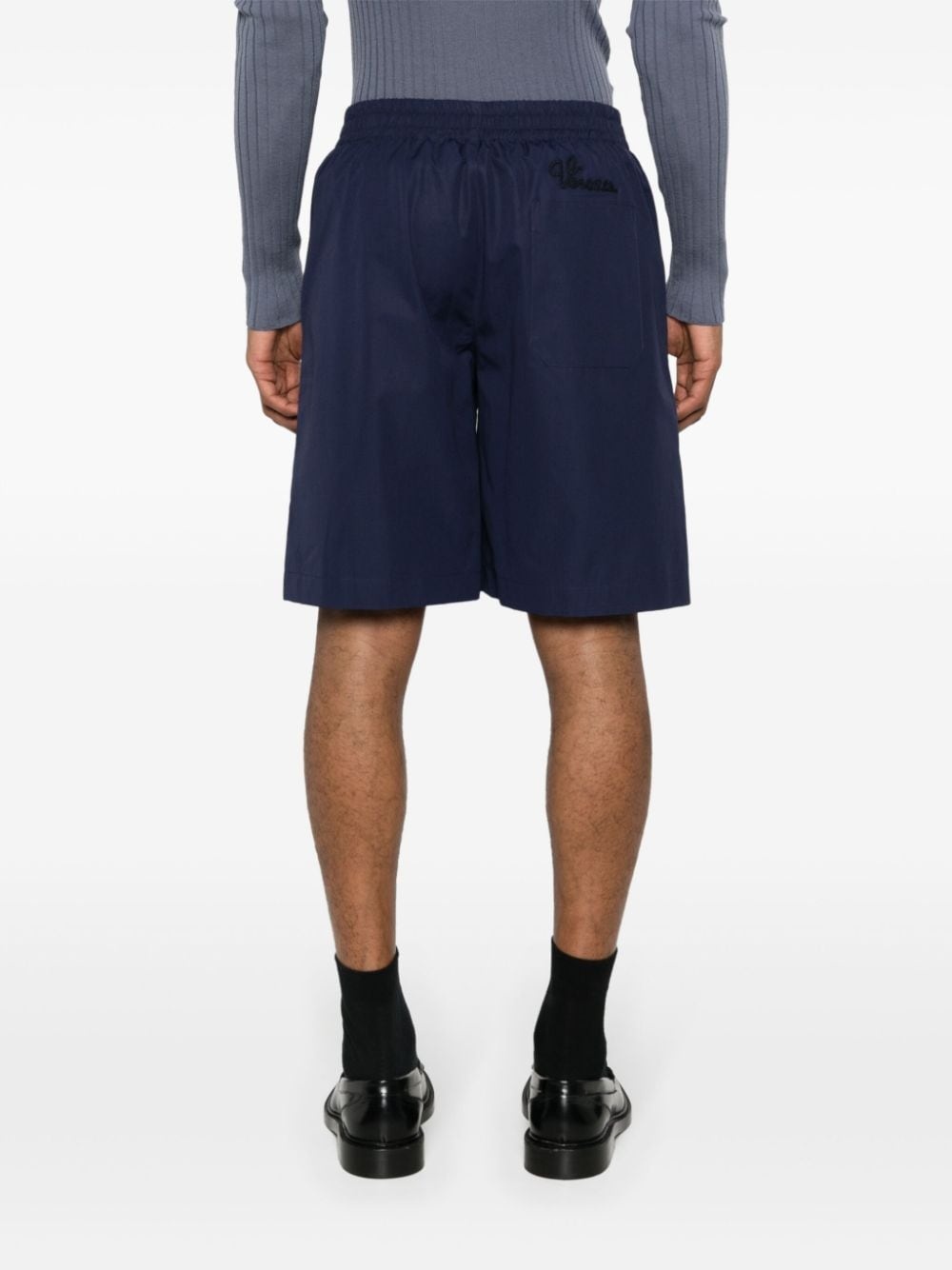logo-embroidered bermuda shorts - 4