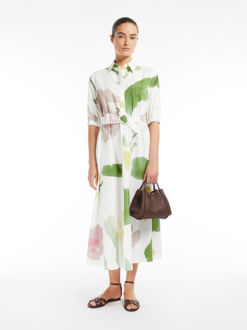 Max Mara CANTER Dress in printed poplin outlook