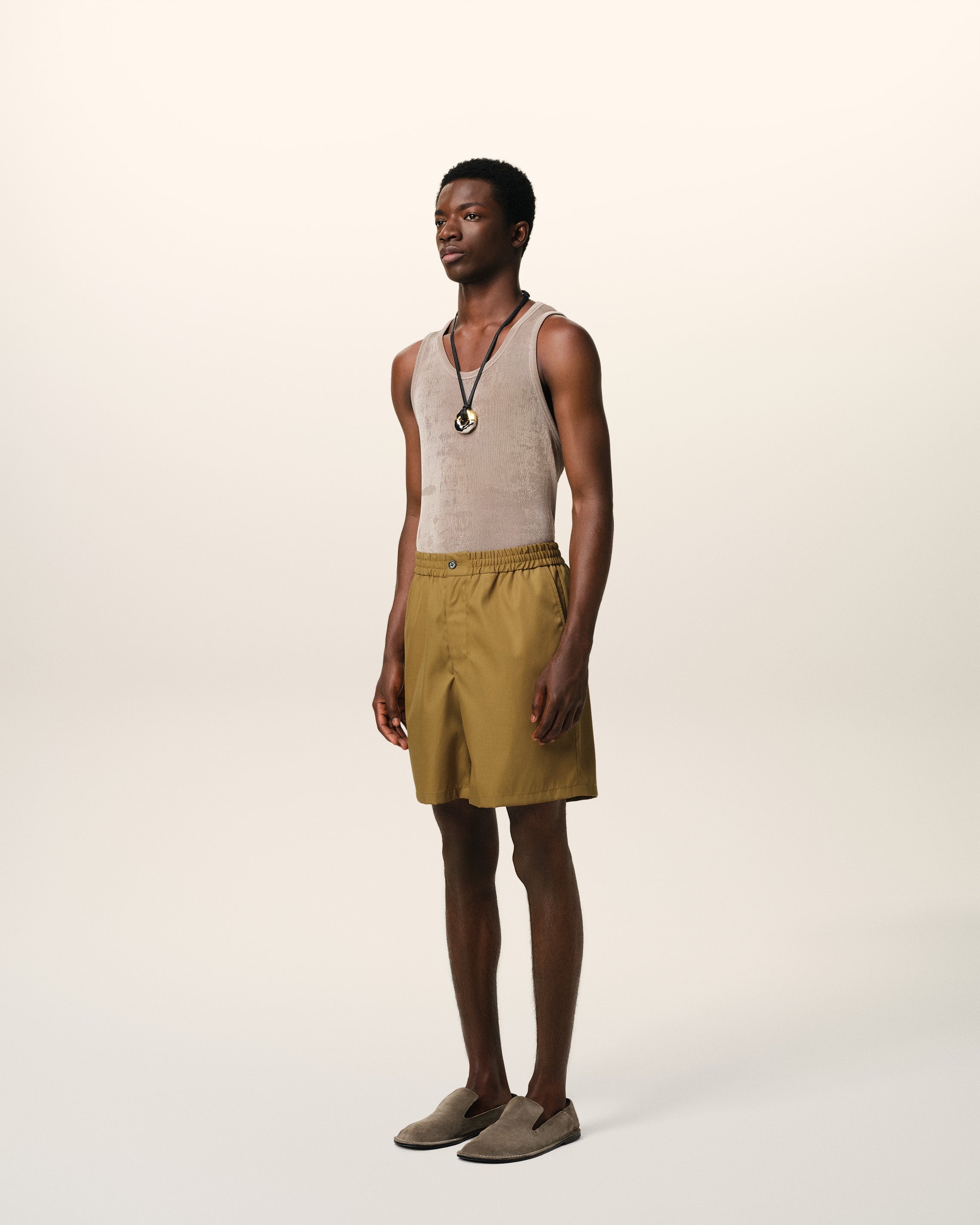 MUSTARD TWILL SHORT - 6