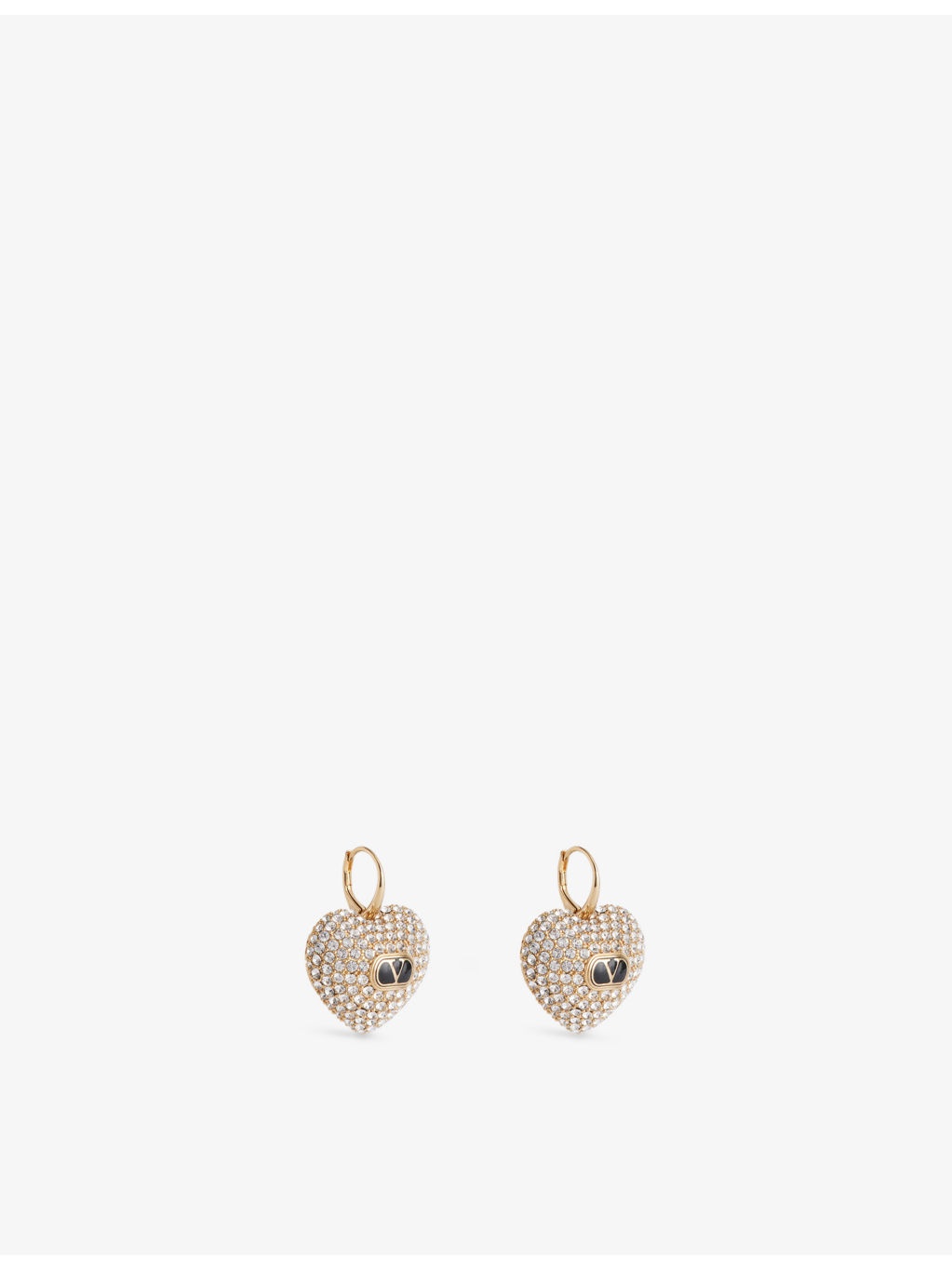 Coeur Royal Brass and Cubic Zirconia Drop Earrings - 3