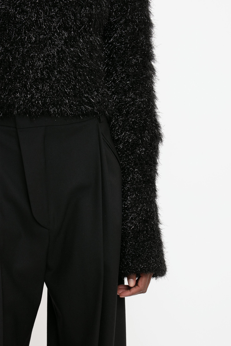Open Back Jumper In Black 6
