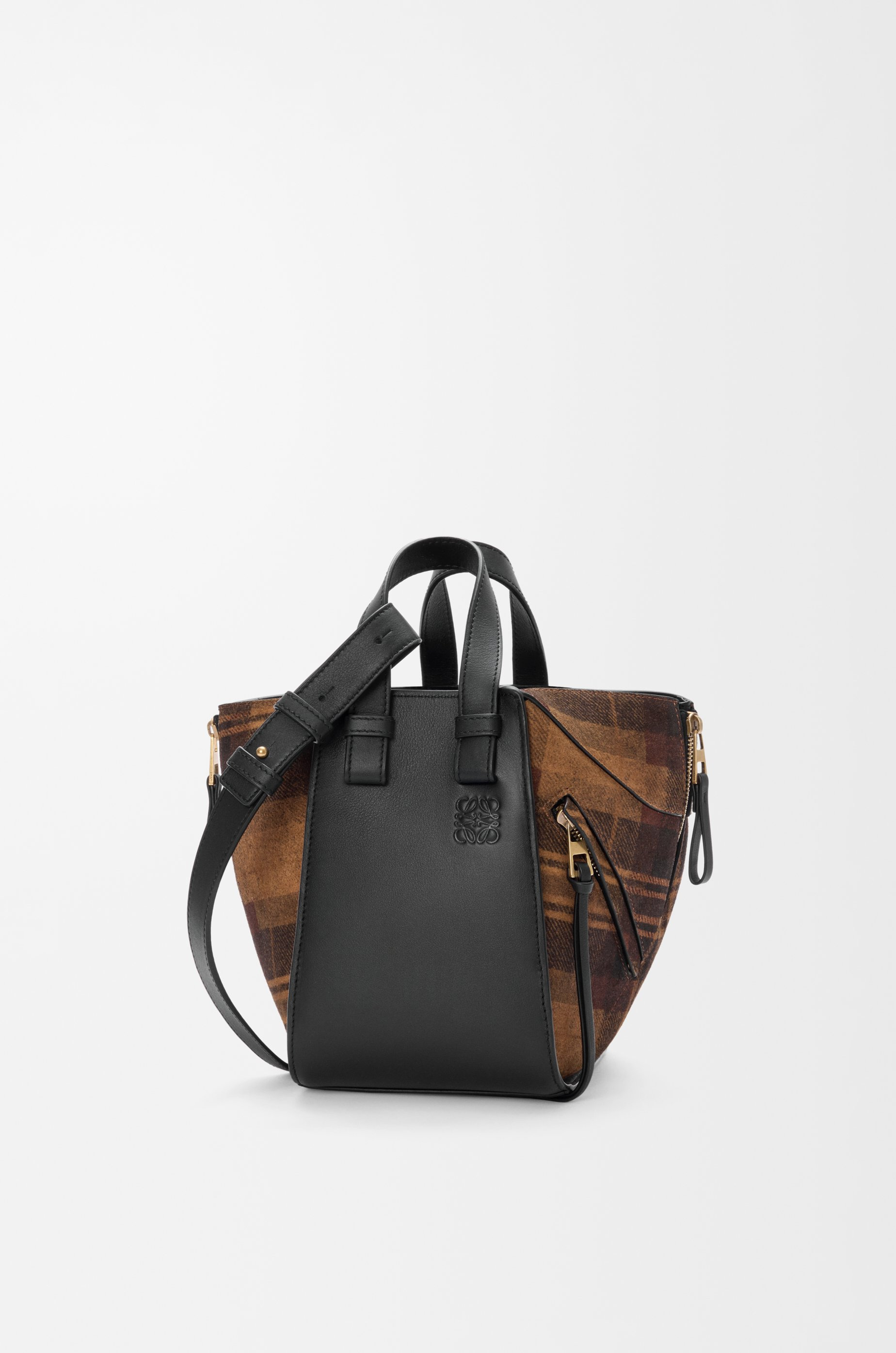 Compact Hammock bag in suede and classic calfskin - 2
