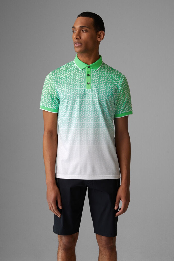 Arno Functional polo shirt in Green/White - 2