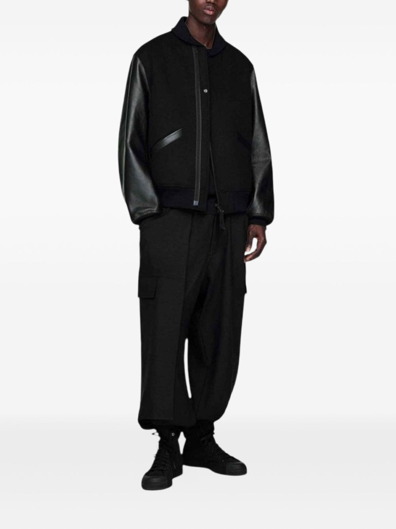 Y-3 x Yohji Yamamoto ribbed bomber jacket outlook