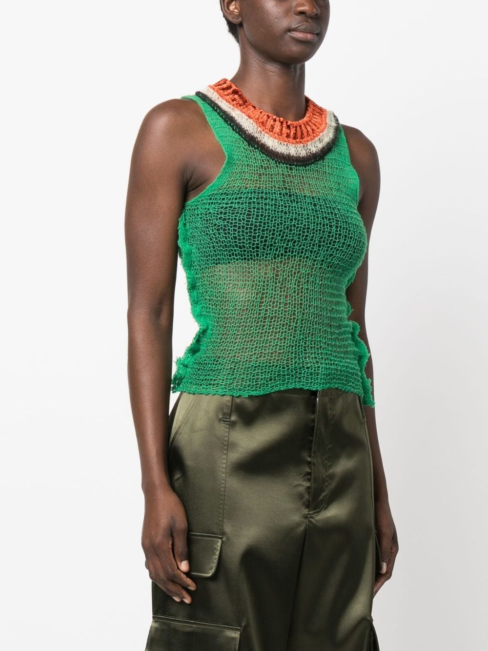 open-back open-knit top - 3