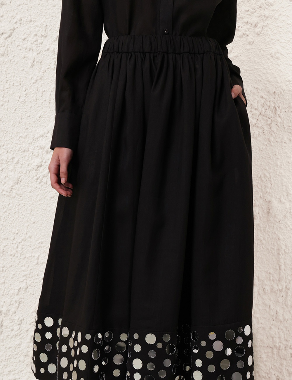 EDEN MIRROR MIDI SKIRT - 5