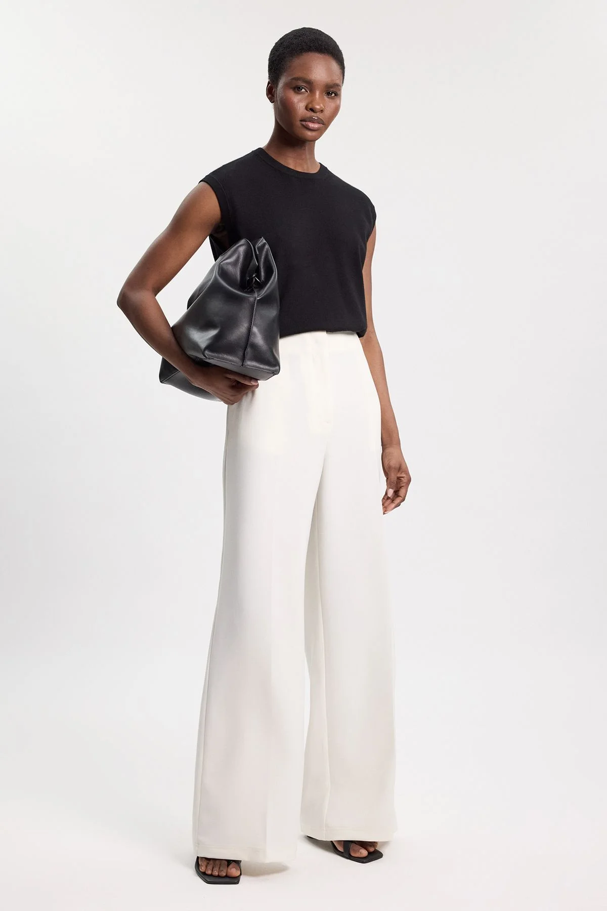 Petite Polished Tailored Wide Leg Trouser - 1