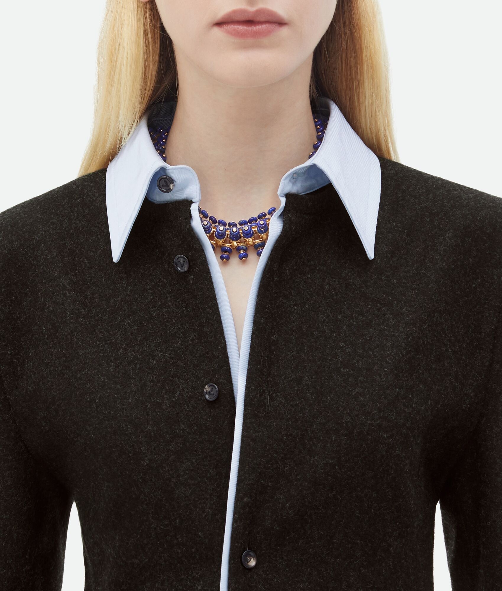 Wool Flannel And Viscose Double Shirt - 6