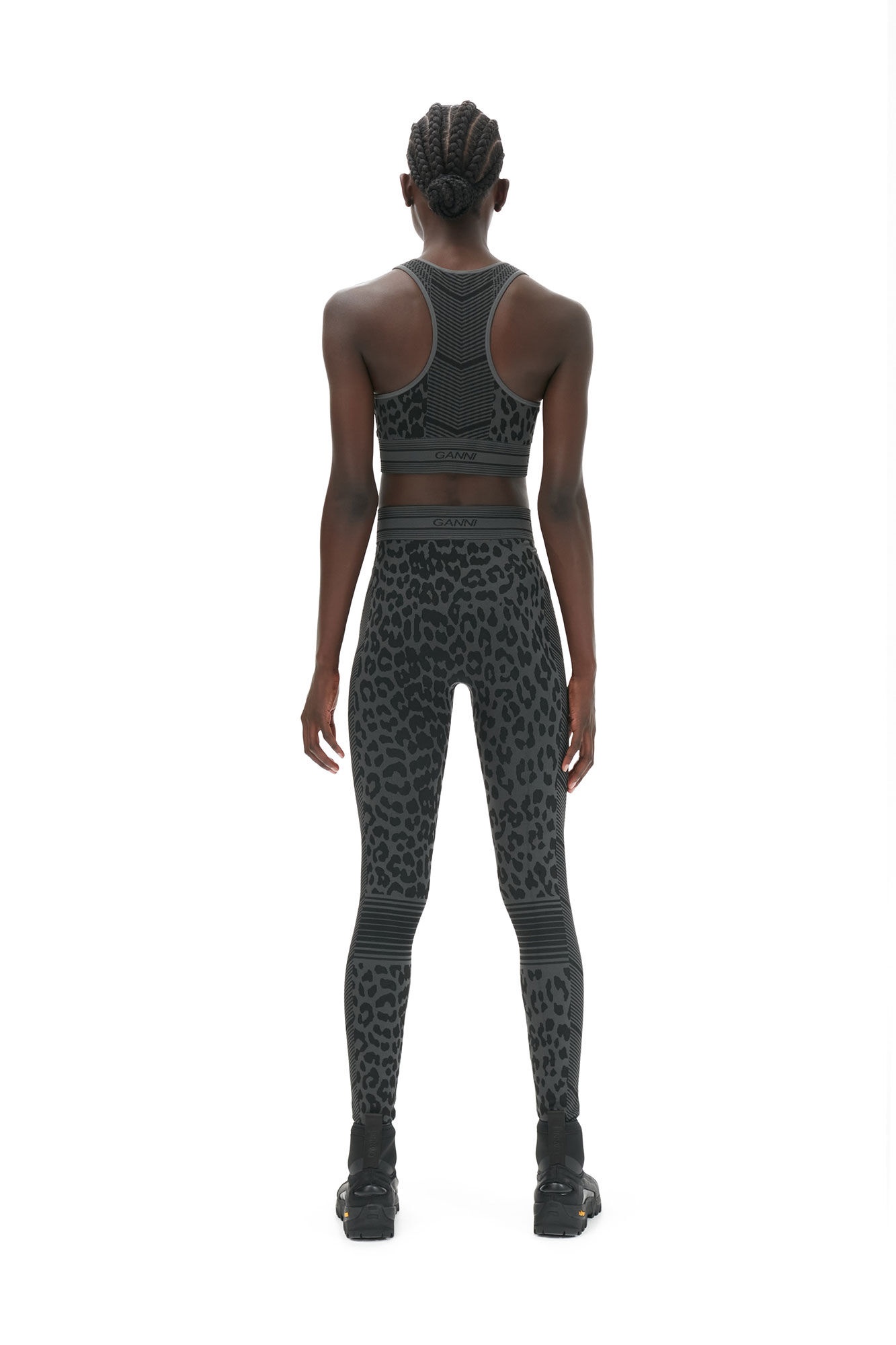 SEAMLESS JACQUARD LEGGINGS - 3