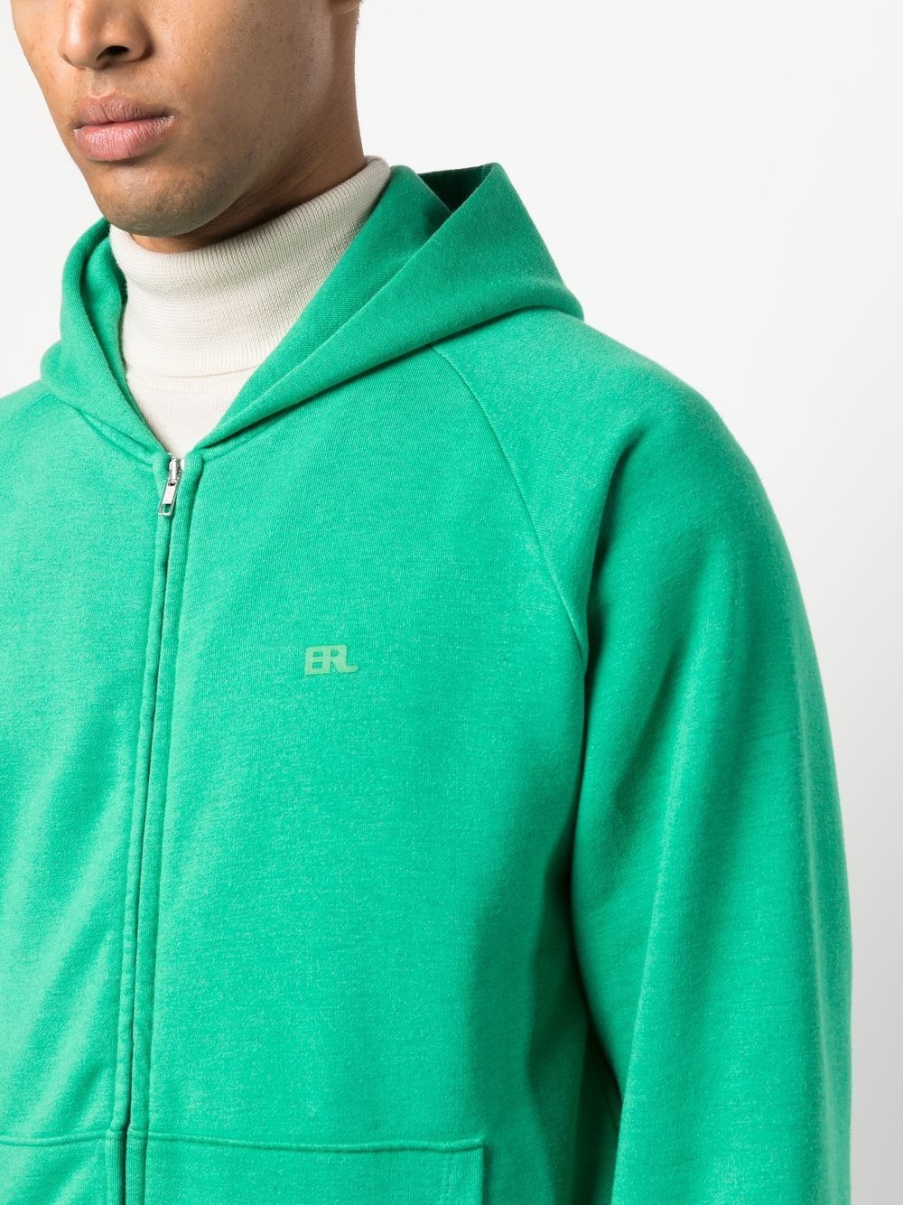 logo-print zip-up hoodie - 6