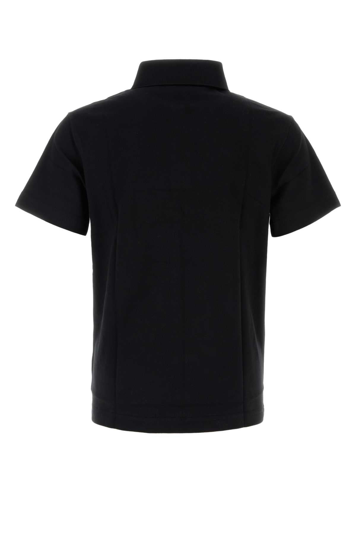 Burberry Men Black Piquet Polo Shirt - 2