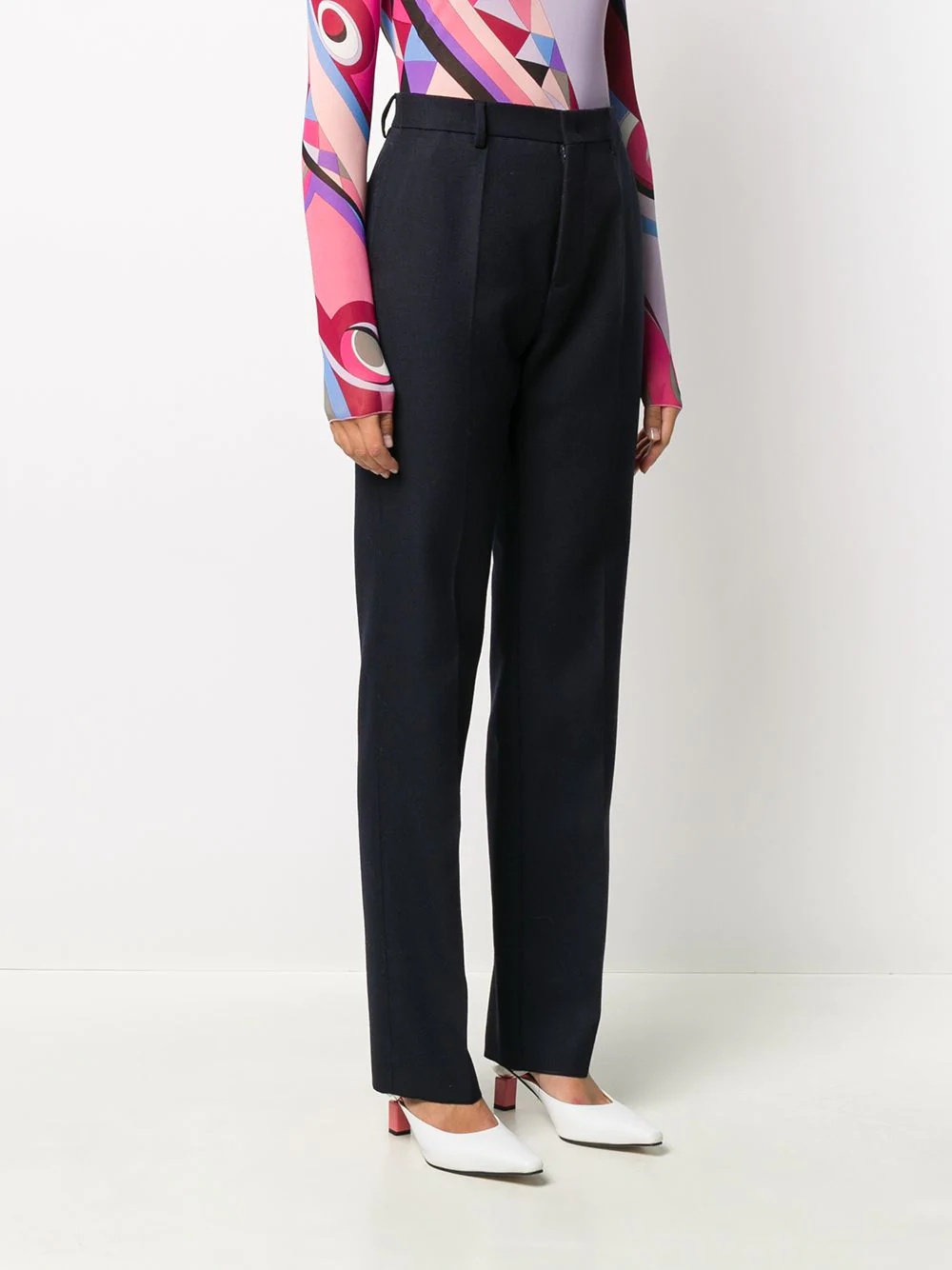 slim-fit tailored trousers - 3