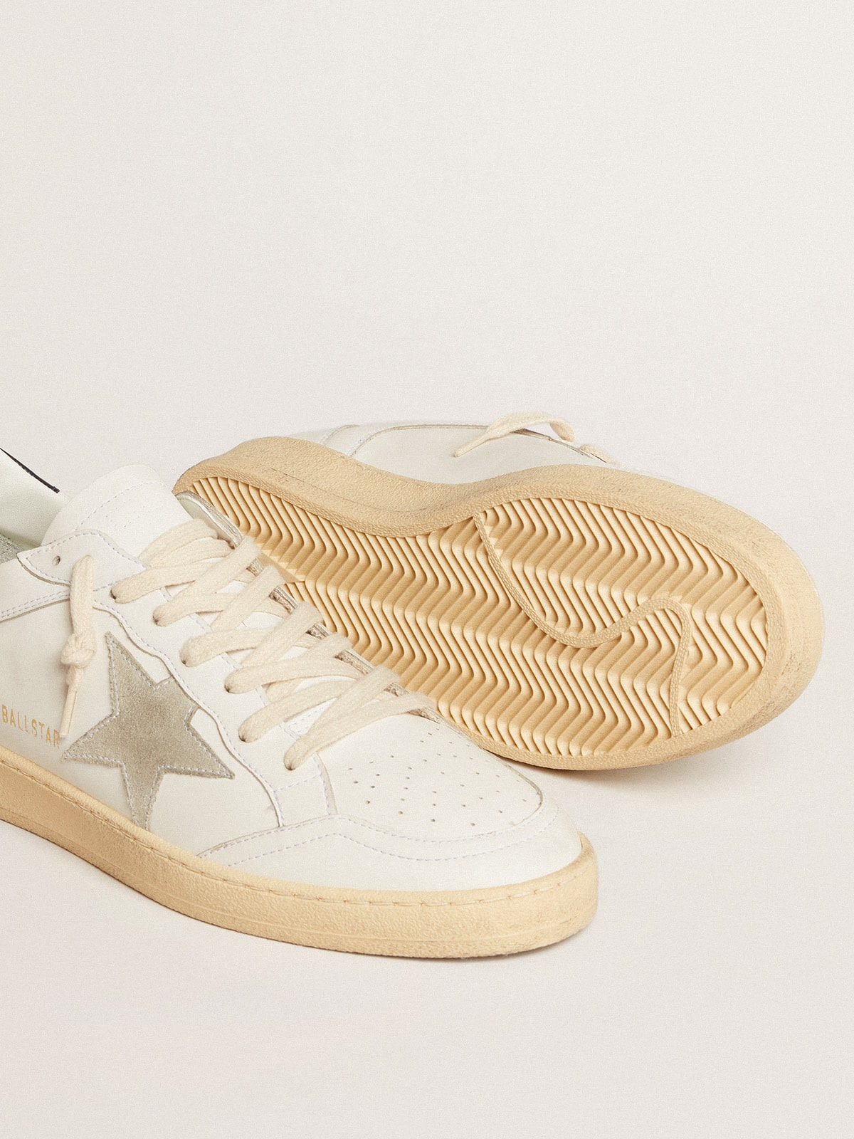 Ball Star with ice-gray suede star and blue leather heel tab - 4