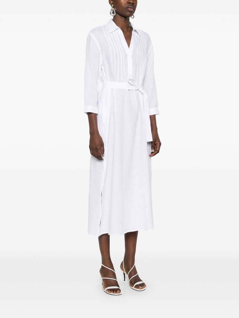 pintuck-detail midi dress 3