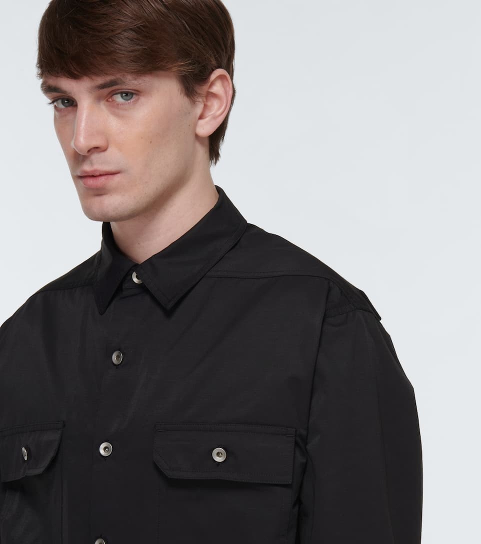 Cotton-blend poplin overshirt - 5