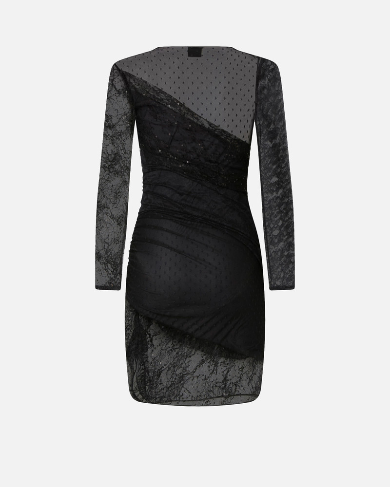 PATCHWORK-EFFECT LACE DRESS 6