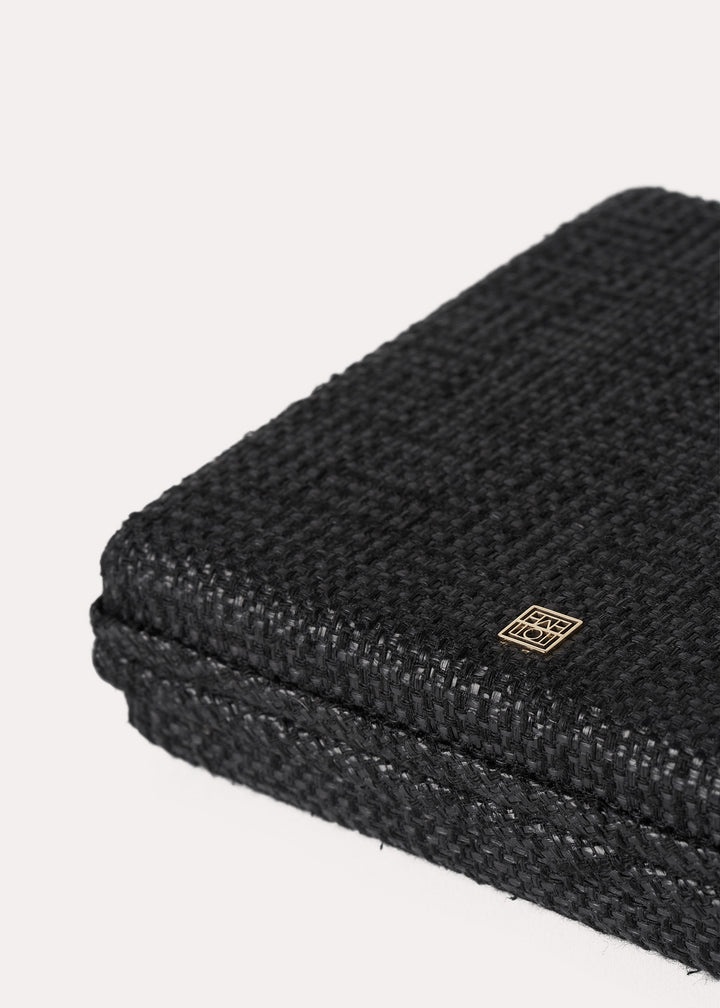 Raffia clutch black - 7
