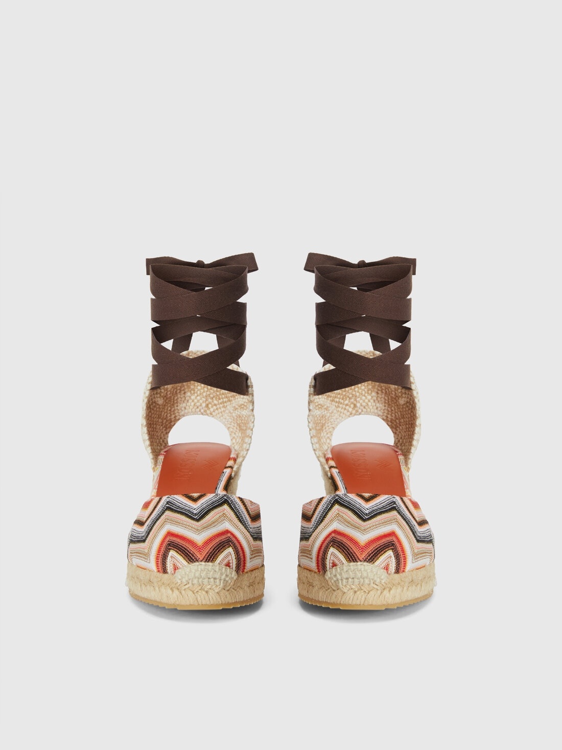 Zig zag pattern espadrilles with medium wedge - 3