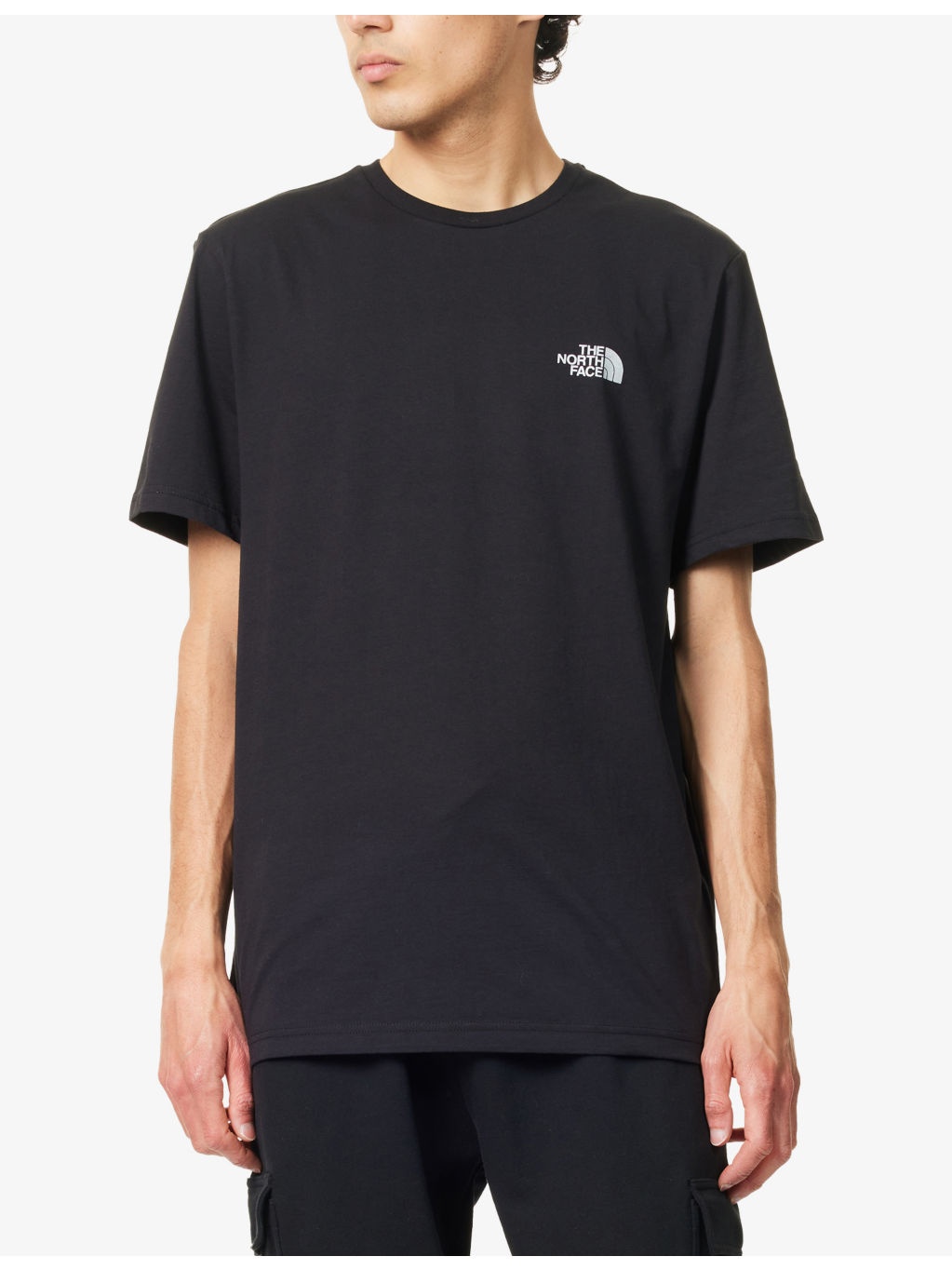 Reflective Box Crewneck Cotton-Jersey T-Shirt - 3