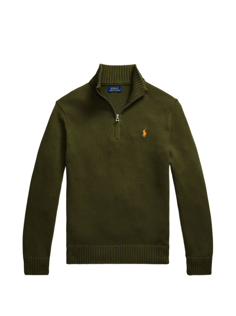 half-zip long-sleeve sweater 1