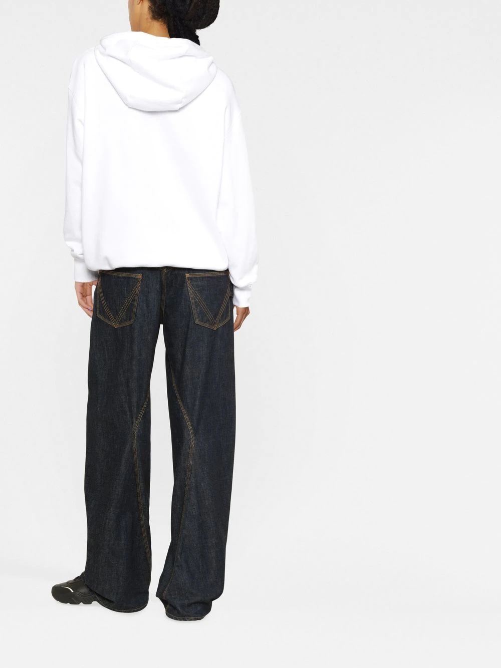 crystal-embellished slogan hoodie - 4