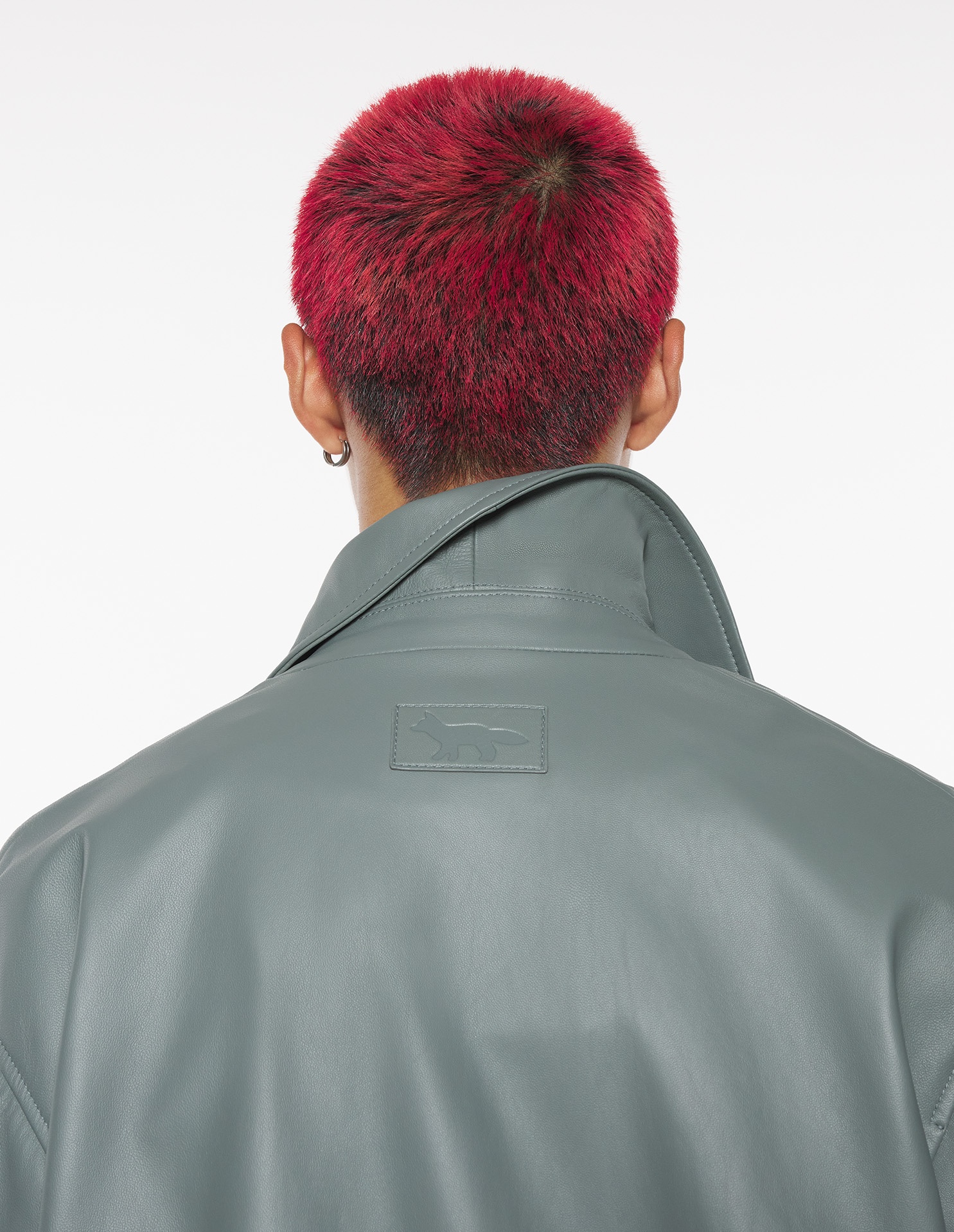 ZIPPED LEATHER BLOUSON - 6