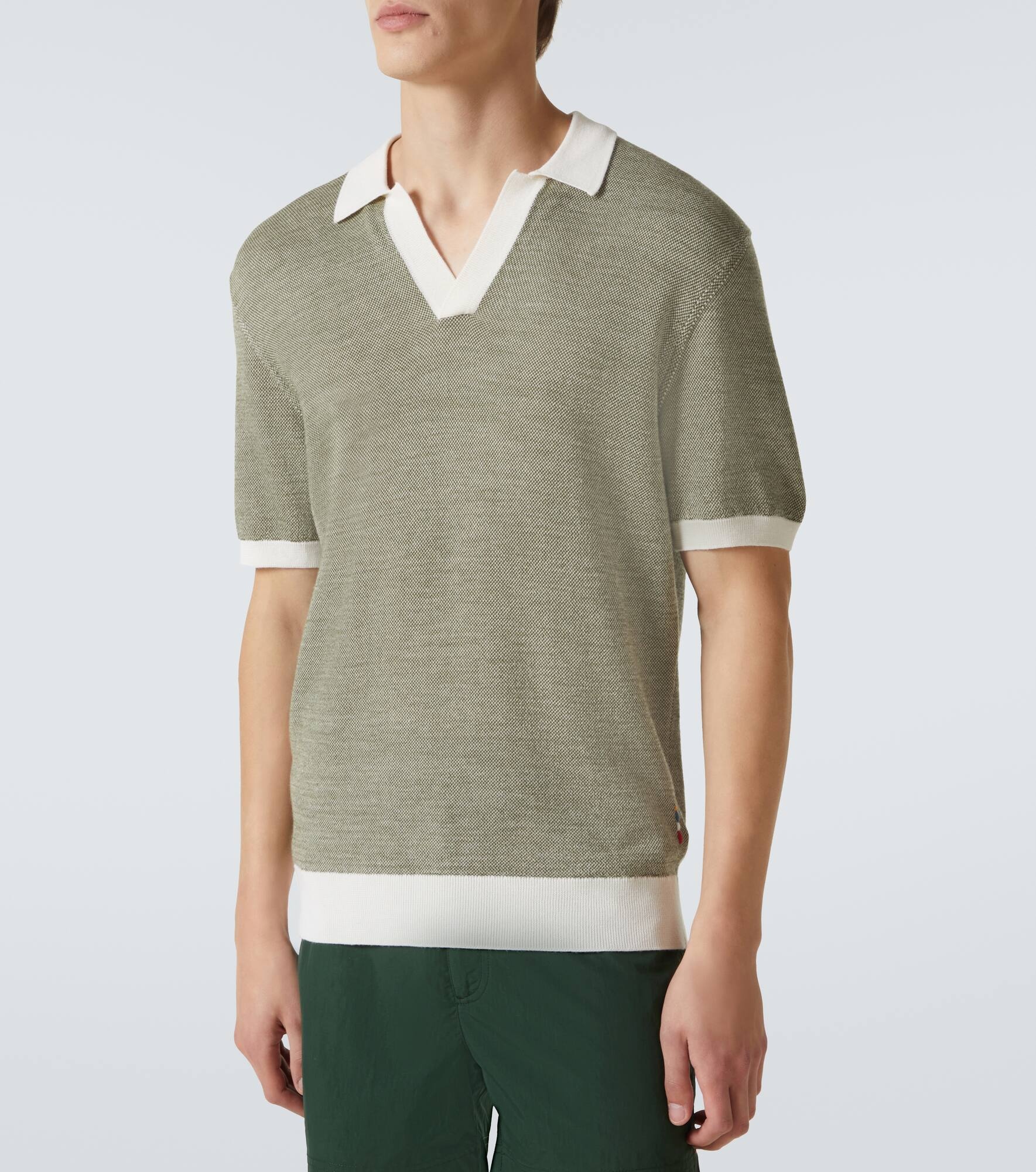 Horton knitted wool and cotton polo shirt - 3
