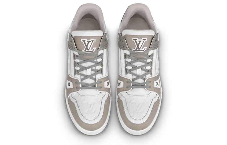 Louis Vuitton ホワイト・グレー Louis Vuitton LOUIS VUITTON Trainer Sneakers 'Grey White