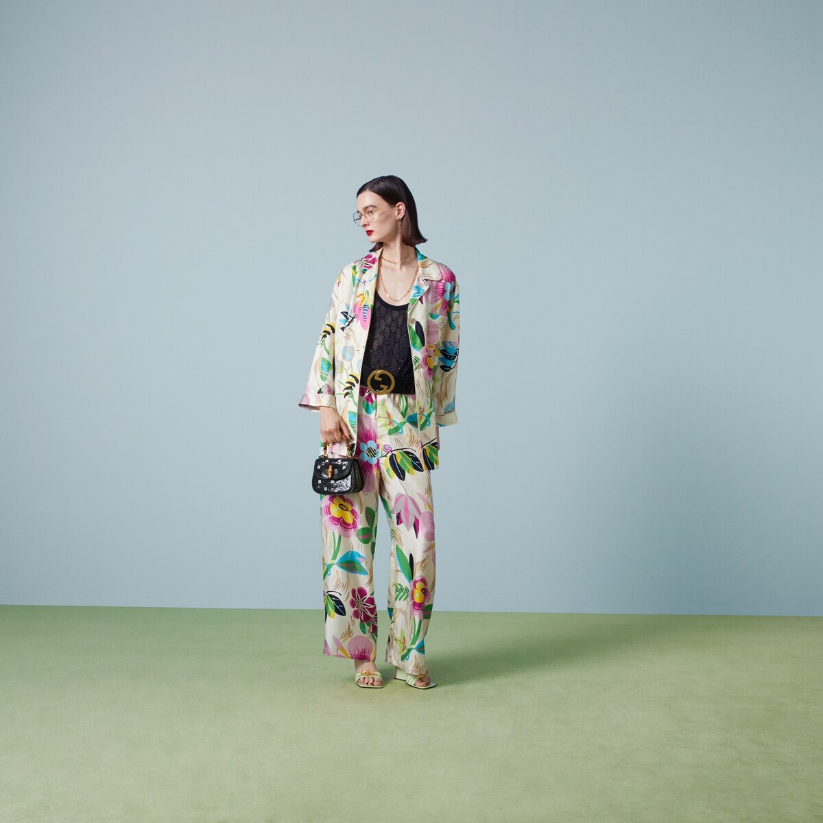 Floral print silk pant - 2