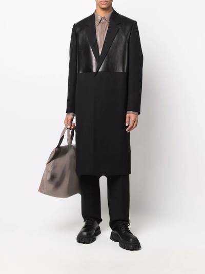 Jil Sander panelled single-breasted mid-length jacket outlook