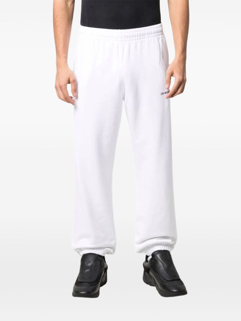 Diagonal Helvetica track pants - 2