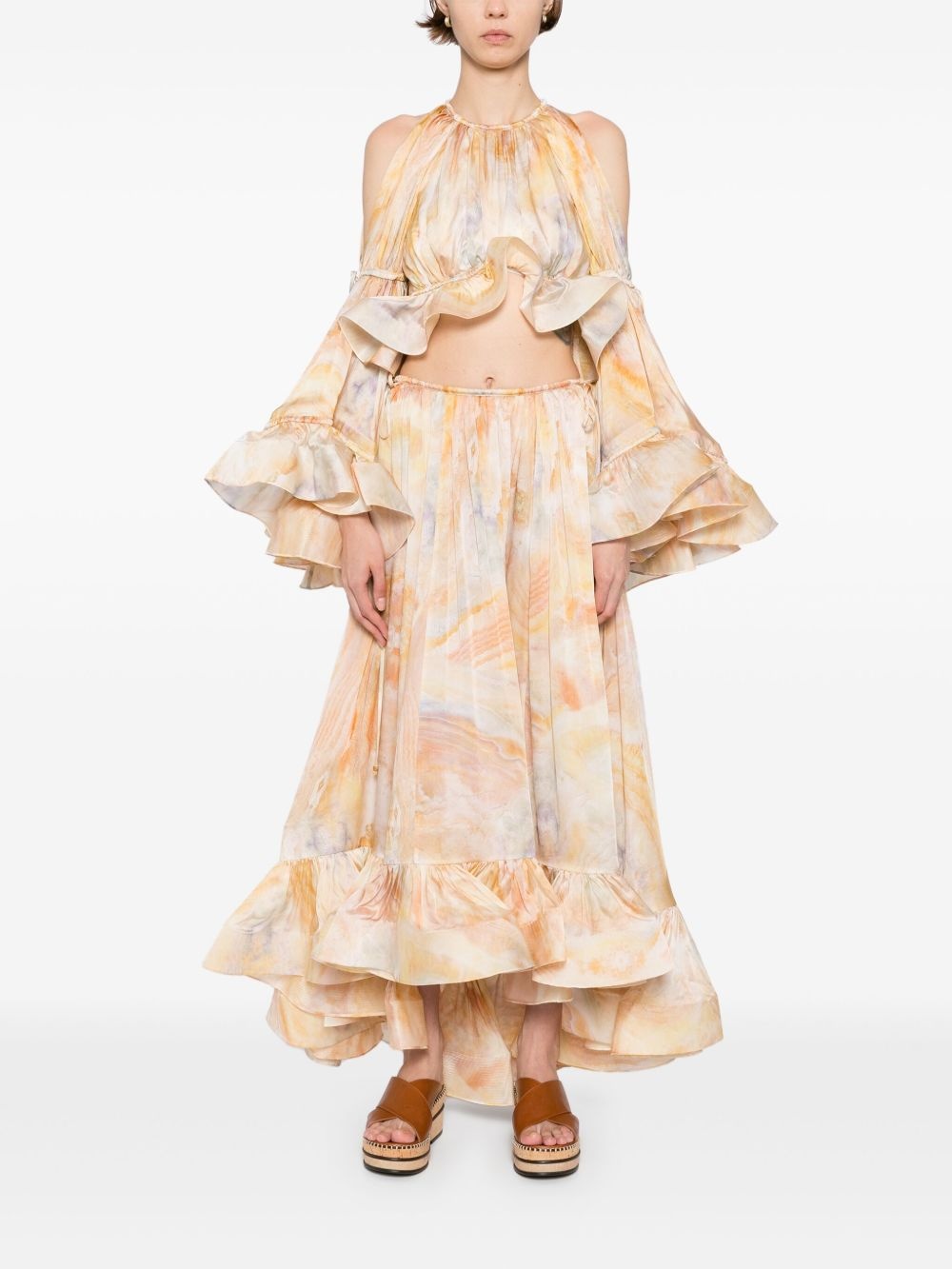 Flounce maxi skirt - 2