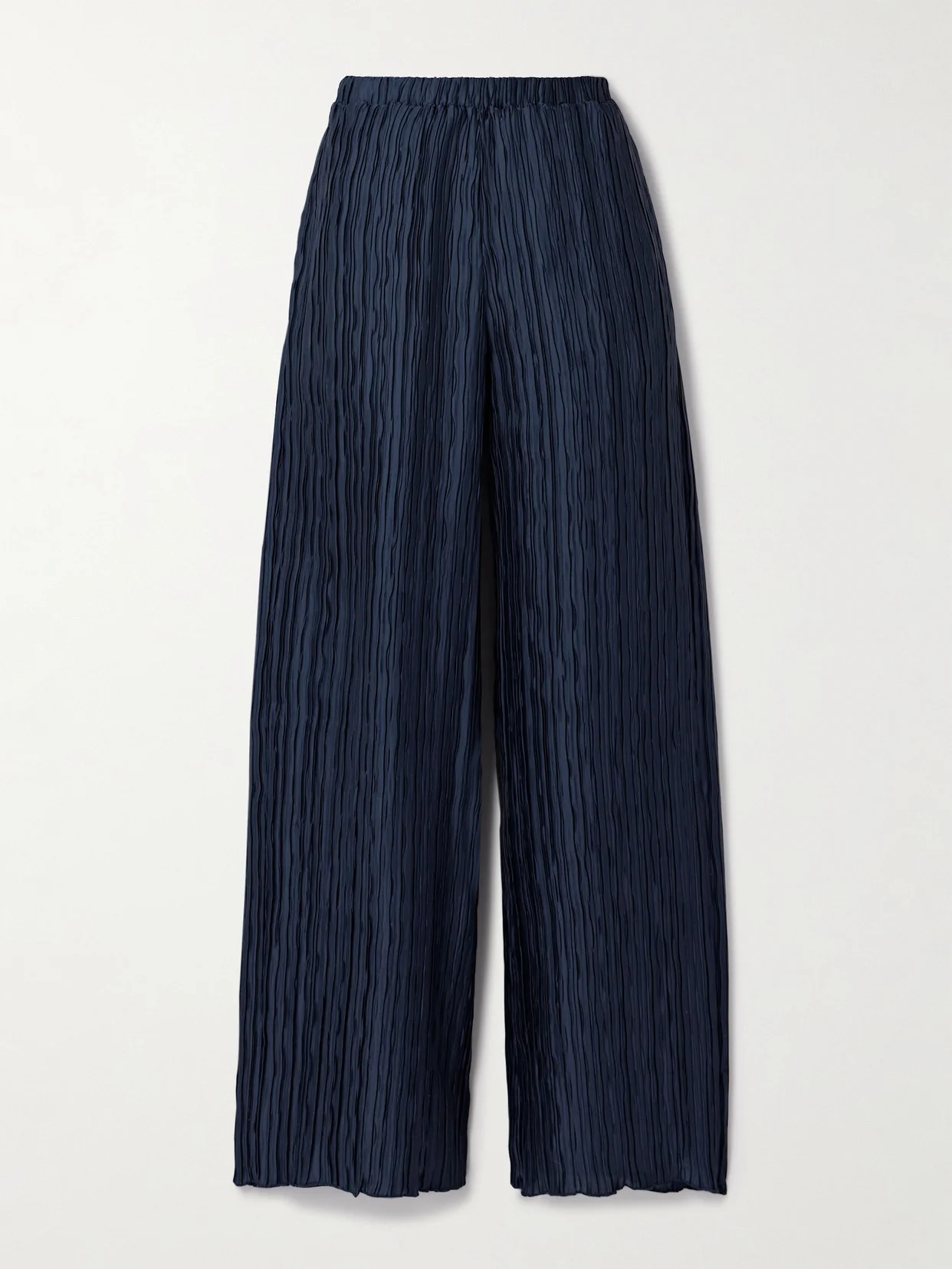 Mandrake Plissé-satin Wide-leg Pants - 1