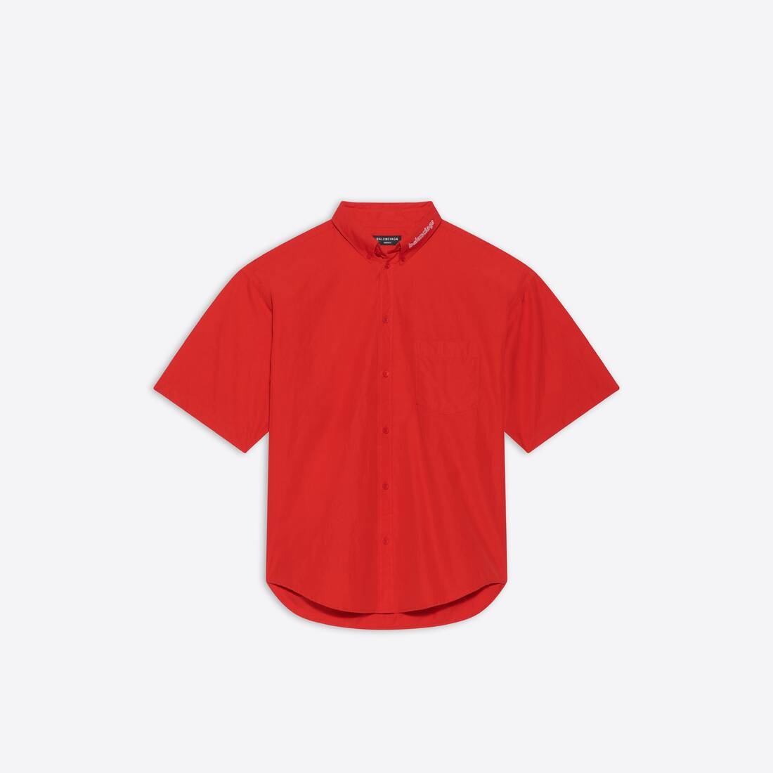 Men's Large Fit Short Sleeve Shirt in Red - 1