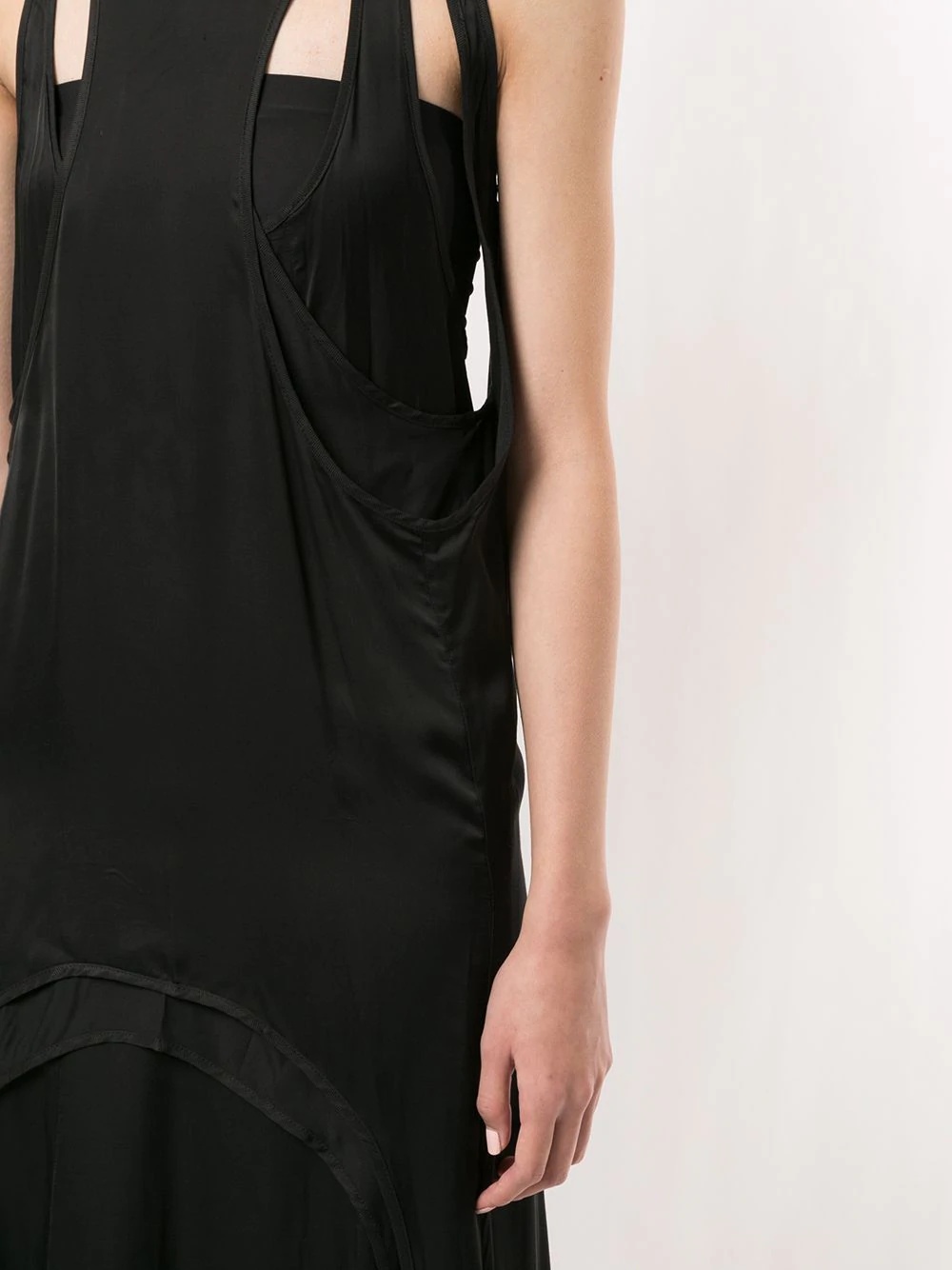 draped layered dress - 5