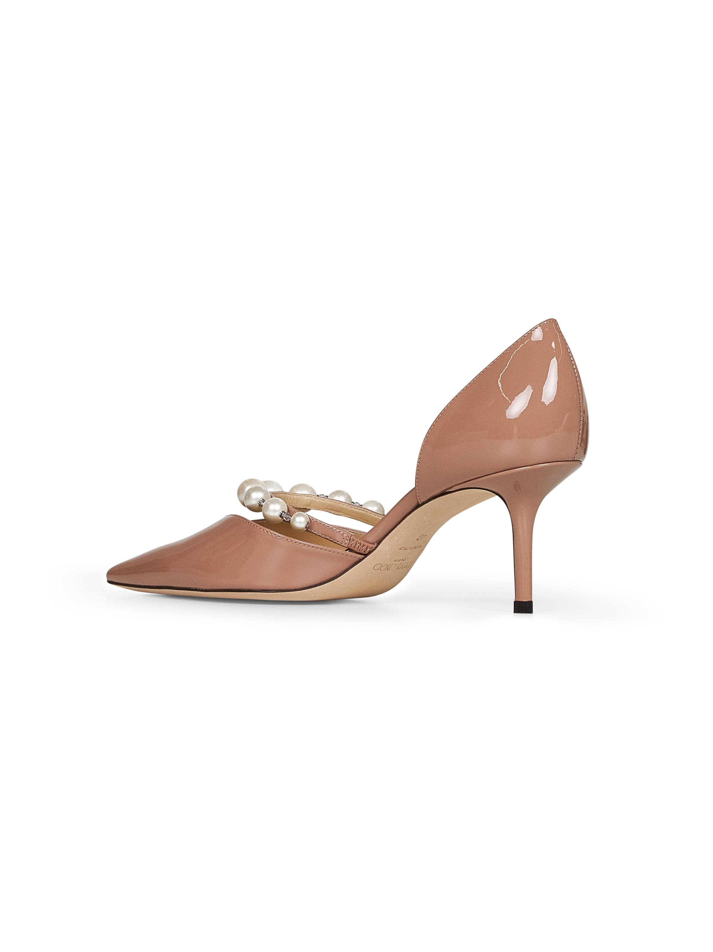 Nude patent leather Aurelie 65 pumps - 3
