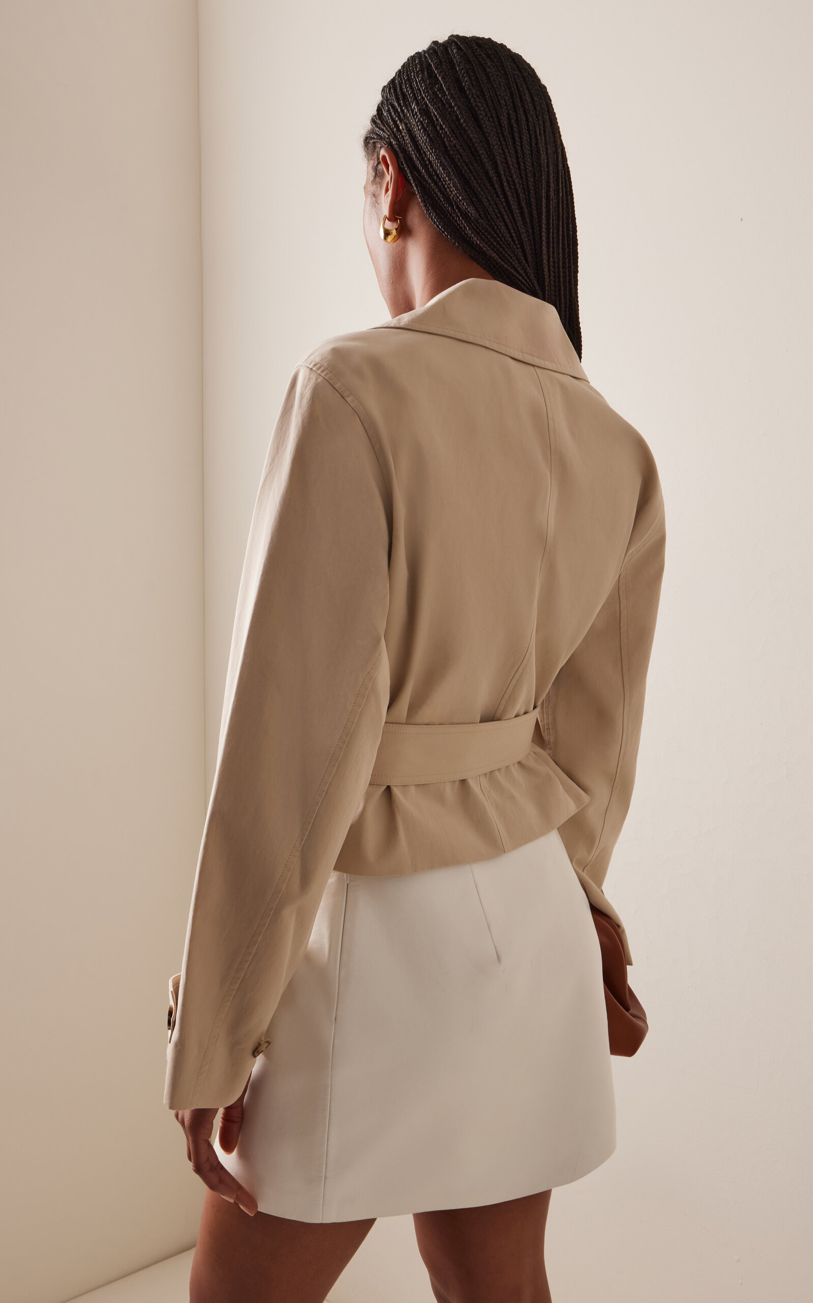 The Uniform Cotton Trench Jacket neutral - 4