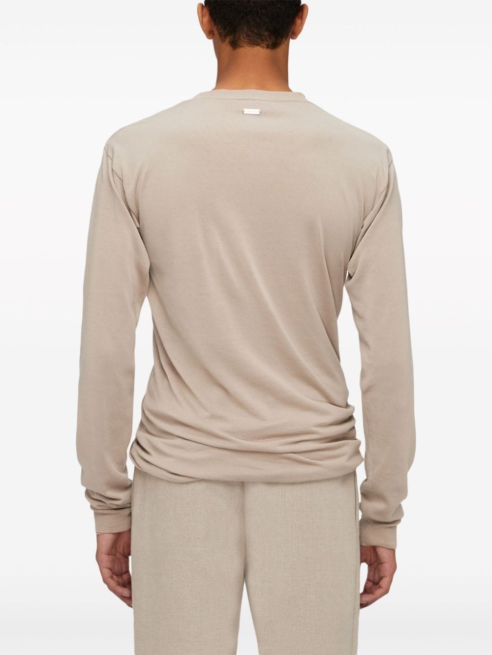 fine-knit cotton jumper - 4