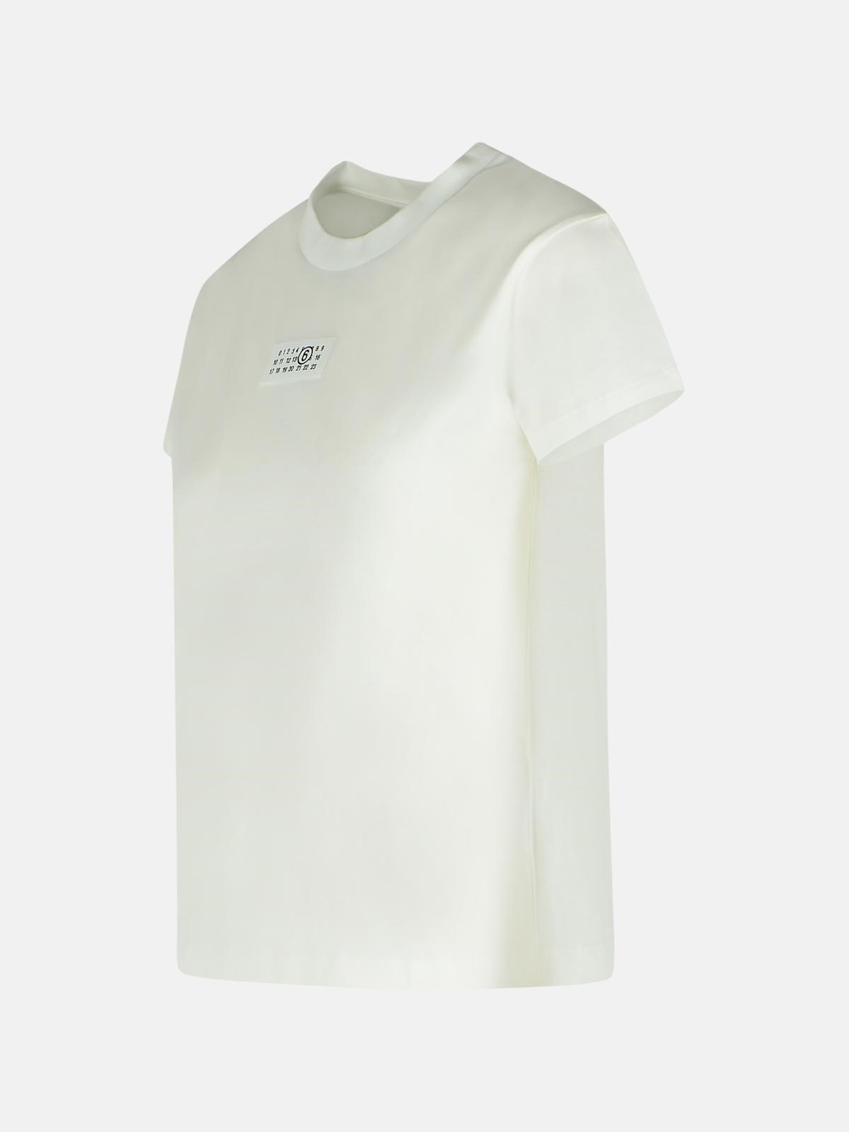 WHITE COTTON T-SHIRT - 2