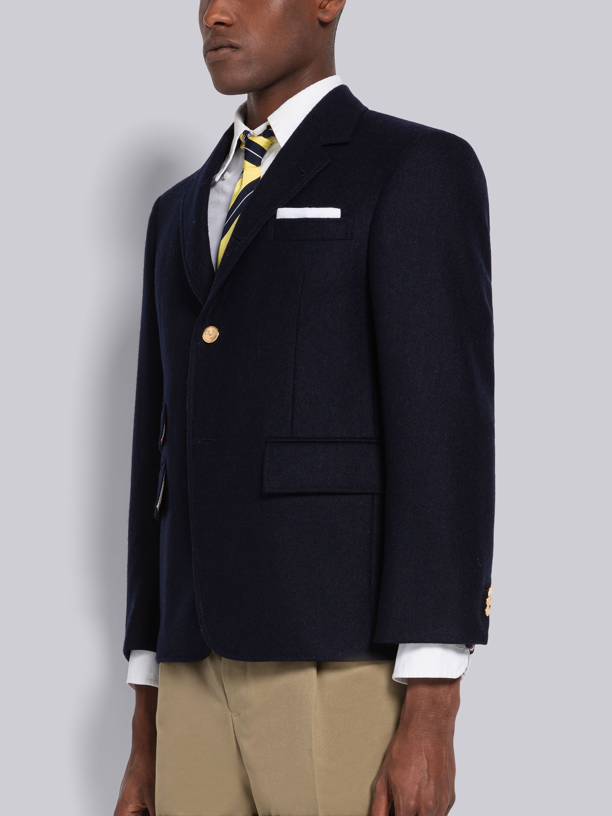 Shetland Wool Single Vent Sport Coat - 2